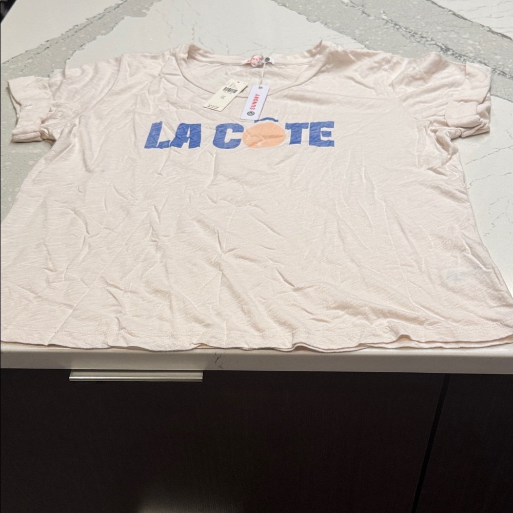 Sundry Pale Pink and Blue Graphic Tee NWT XL